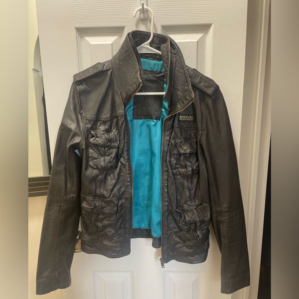 Superdry MEGAN leather jacket
